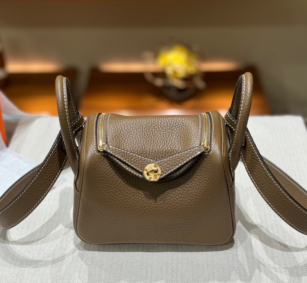 OLIVIA BAG 19 CM LONG STRAP - ETOUPE