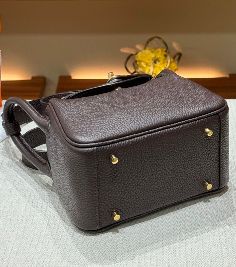 OLIVIA BAG 19 CM LONG STRAP - RAISIN