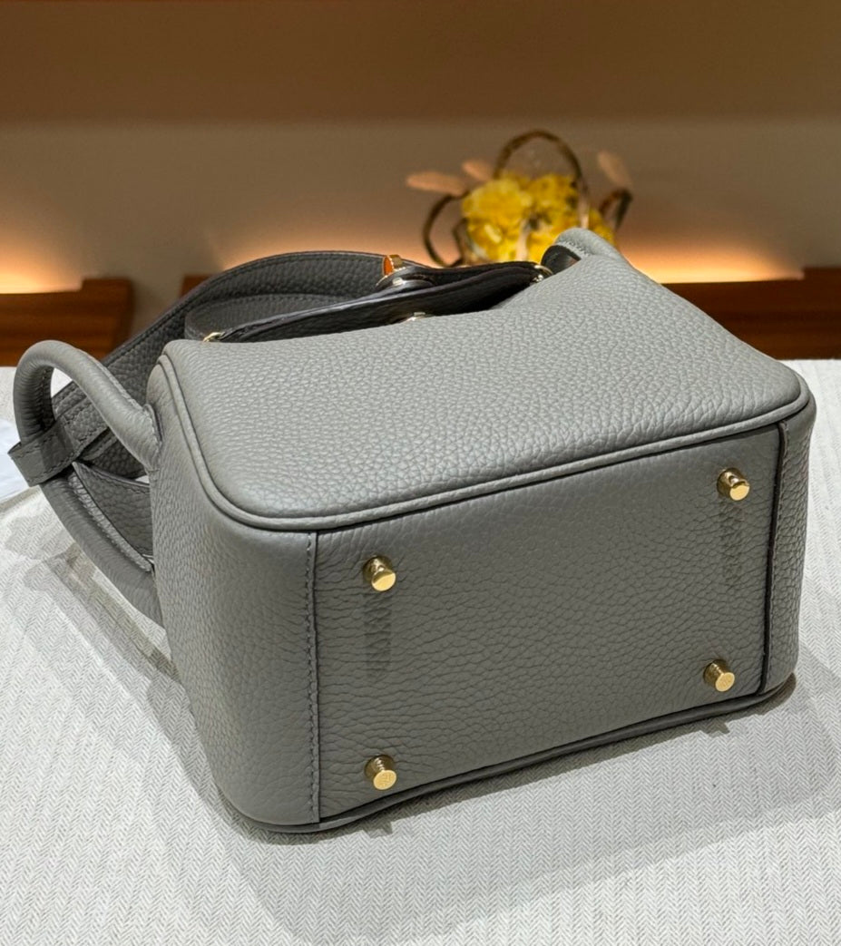 OLIVIA BAG 19 CM LONG STRAP - GRIS