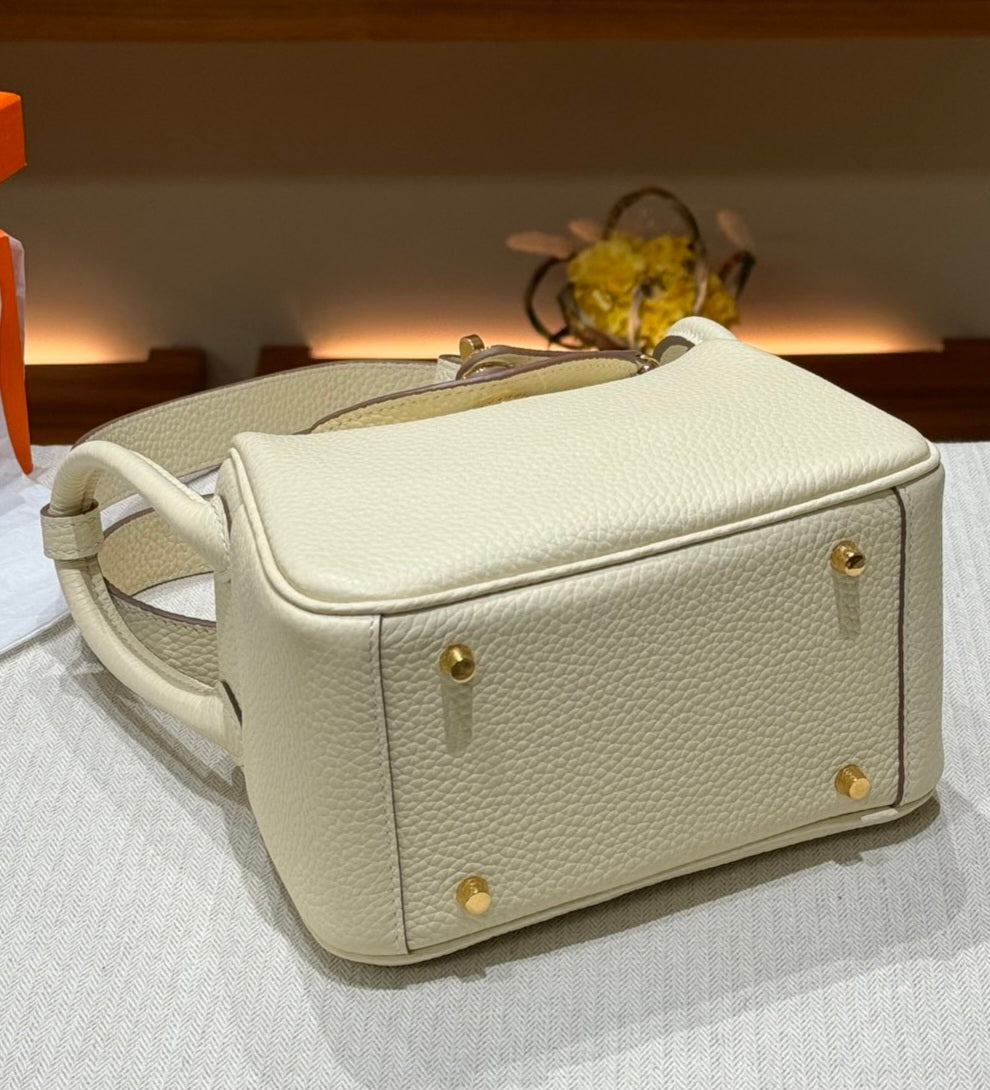 OLIVIA BAG 19 CM LONG STRAP - BETON