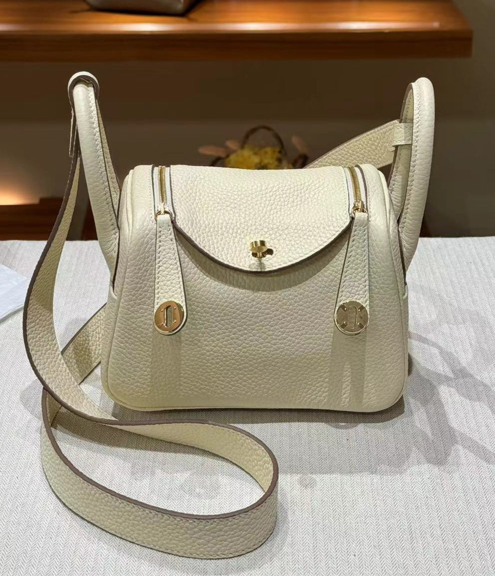 OLIVIA BAG 19 CM LONG STRAP - BETON