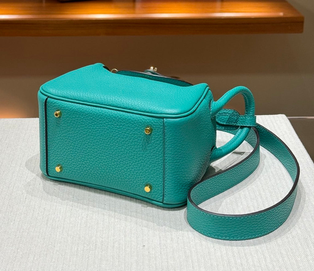 OLIVIA BAG 19 CM LONG STRAP - LAGOON