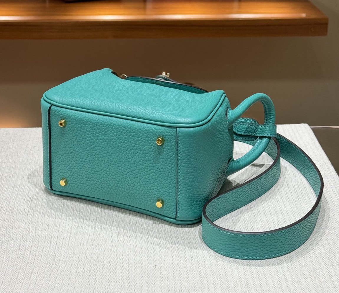 OLIVIA BAG 19 CM LONG STRAP - LAGOON
