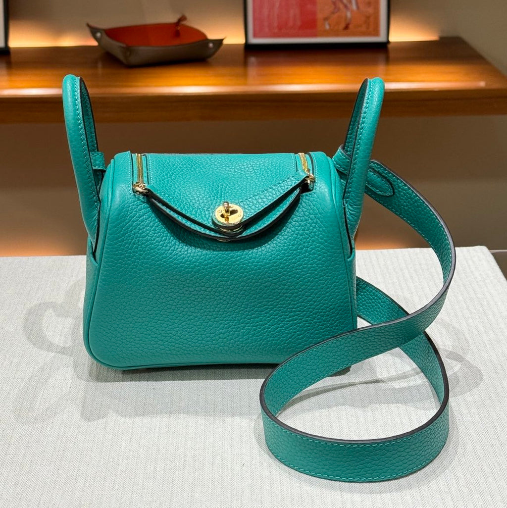 OLIVIA BAG 19 CM LONG STRAP - LAGOON